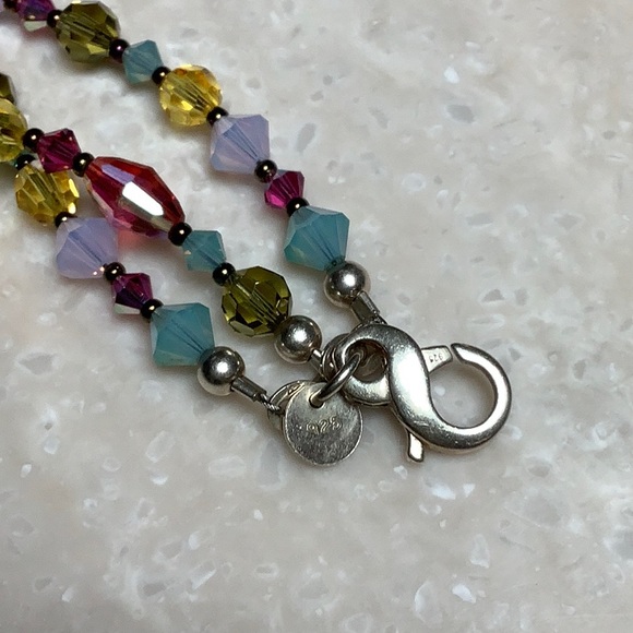 😍925 Silver Emily Ray Three Strand Swarovski Bracelet😍NWOT - Picture 8 of 9